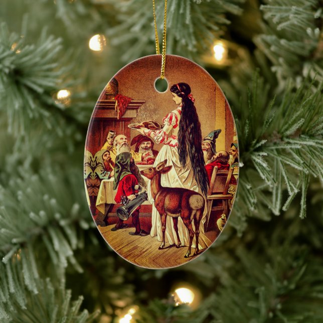 Snö White - Fairy tale - Märchen - Grimm Julgransprydnad Keramik (Träd)