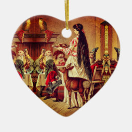 Snö White - Fairy tale - Märchen - Grimm Julgransprydnad Keramik