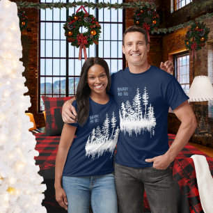 Snö White Forest Night Himlar Vild Horse Lycklig H T Shirt