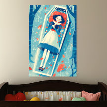Snö White i Glass Coffin