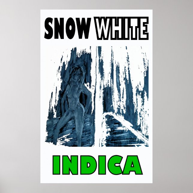 SNÖ WHITE INDICA POSTER (Framsidan)