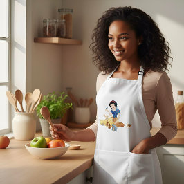 Snö White Long Apron Långt Förkläde