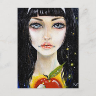 Snö White och Poison Apple-vykort Vykort