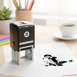 Snö White Self-Inking Frimärke Självfärgande Stämpel
