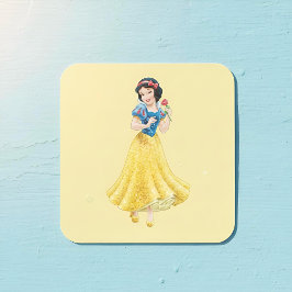 Snö White Sticker Fyrkantigt Klistermärke