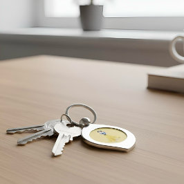 Snö White Swirl Silverfärgad Nyckelring