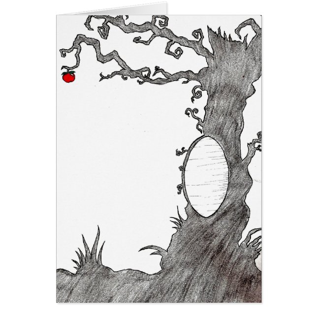 Snö White's Magic Träd Hälsningskort (Framsidan)