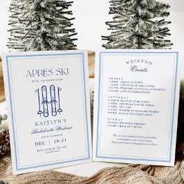 Snö Winter Apres Ski Bachelorette Helg Inbjudningar
