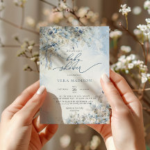 Snö Winter Dusty Blue Baby Shower
