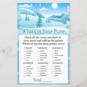 Snö Winter Forest What's in your purse match