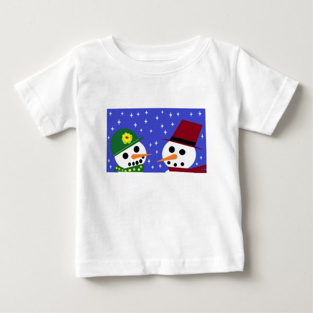 SNÖ WOMAN & SNÖ MAN BABY TEE (Framsida)