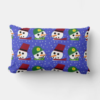 SNÖ WOMAN SNÖ MAN SNÖ MAN FOLE PILLOW LUMBARKUDDE