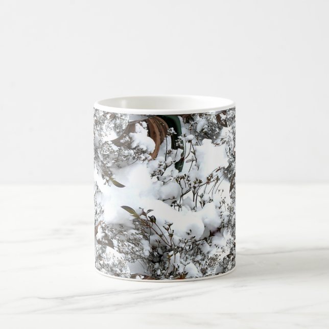 Snöabstrakt Kaffemugg (Center)