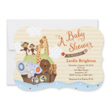 Snoah/Noahs inbjudan till Ark Baby Shower