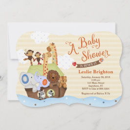 Snoah/Noahs inbjudan till Ark Baby Shower