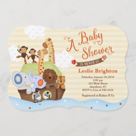 Snoah/Noahs inbjudan till Ark Baby Shower