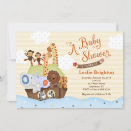 Snoah/Noahs inbjudan till Ark Baby Shower
