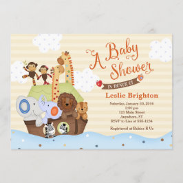 Snoah/Noahs inbjudan till Ark Baby Shower