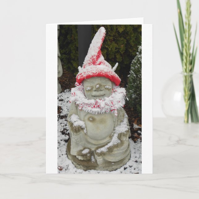 Snöälva Buddha Helgkort (Framsida)