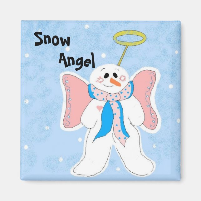 Snöängel Magnet (Framsidan)