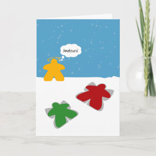 Snöängel Meeples Tankekort Kort