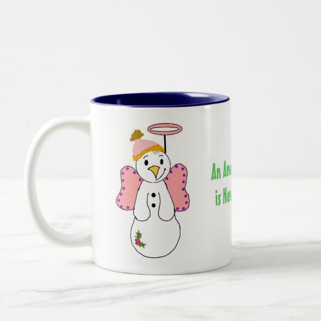 Snöängel Två-Tonad Mugg (Vänster)