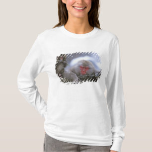 Snöapa mamma & barn, Jigokudani, Nagano, Tee Shirt
