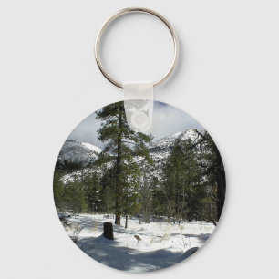 Snöar i Flagstaff på Arizona och på Mt. Elden Nyckelring