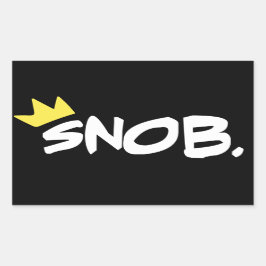 Snob Stickers Rektangulärt Klistermärke