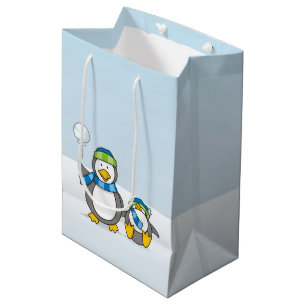 Snöballerande penguiner
