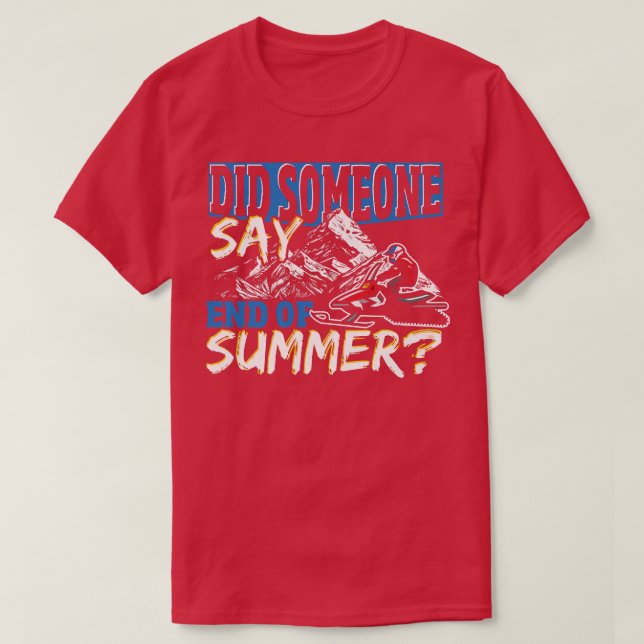 Snöbärbar Riding-design för en SnowMobile Premiu T Shirt (Design framsida)
