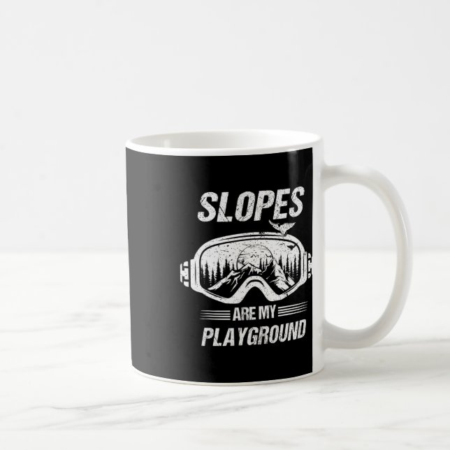 Snöbardations- eller hoppingslingor är min lekplat kaffemugg (Höger)