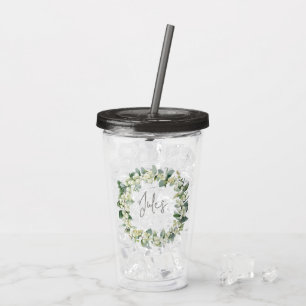 Snöbärs- och eukalyptuskranspersonlig svetsning take away mugg