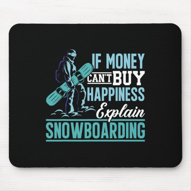 Snöbb om pengar inte kan köpa lycka, förklara varf musmatta (Framsidan)