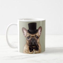 Snobbig chic fransk bulldogg kaffemugg
