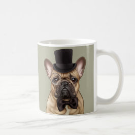Snobbig chic fransk bulldogg kaffemugg