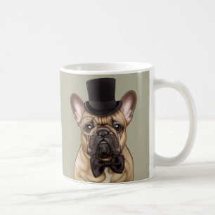 Snobbig chic fransk bulldogg kaffemugg