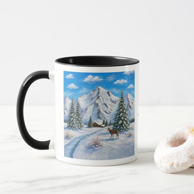 Snöberg Frostad Glas Mugg (Med munk)