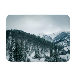 Snöberg i Georgien Magnet