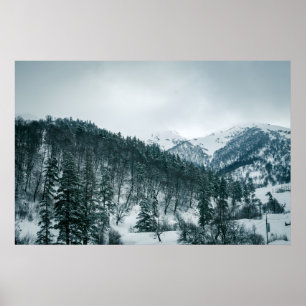 Snöberg i Georgien Poster