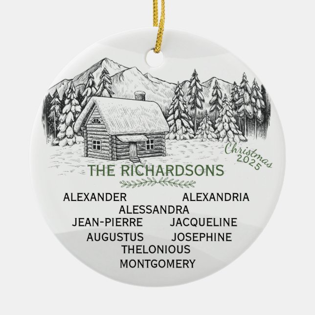 Snöbergsloggskåp X9 Julgransprydnad Keramik (Framsidan)