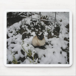 Snöbilder, snökatt musmatta