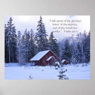 Snöbländare Skriv ut med skript verse Poster