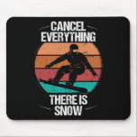 Snöboarding Retro Avbryt allt Snö Vintage Musmatta<br><div class="desc">Snöboardera Retro Avbryt allt Snö Vintage snurrbord</div>
