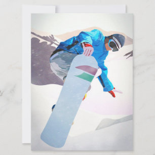 Snöboarding Winter Sport_ Flyttkort