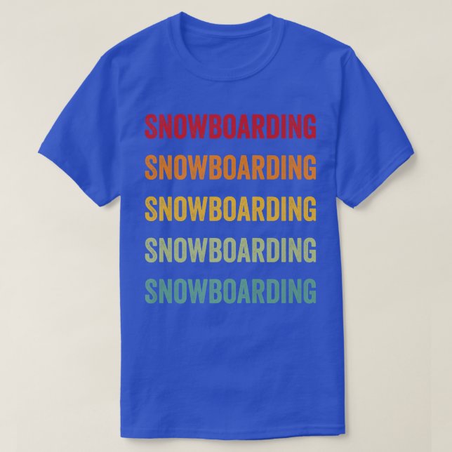 Snöboaringeravårdsdesign, snöbänkarisering, idrott t shirt (Design framsida)