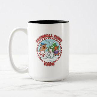 Snöbollskrigs Crew 15 oz Tvåtons Kaffemugg