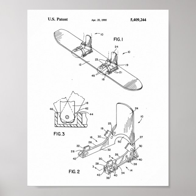 Snöboratpatent - Alpens vintertid Poster (Framsidan)