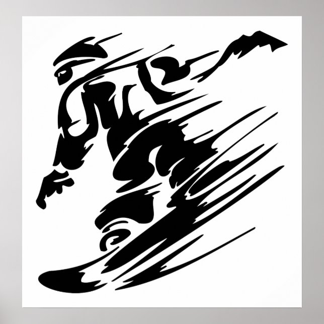 Snöbordande Extreme Sport Poster (Framsidan)