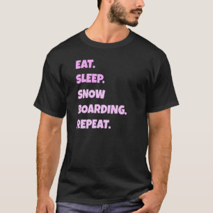 Snöbordande Png Eat-sömnsporter Upprepa För manar T Shirt